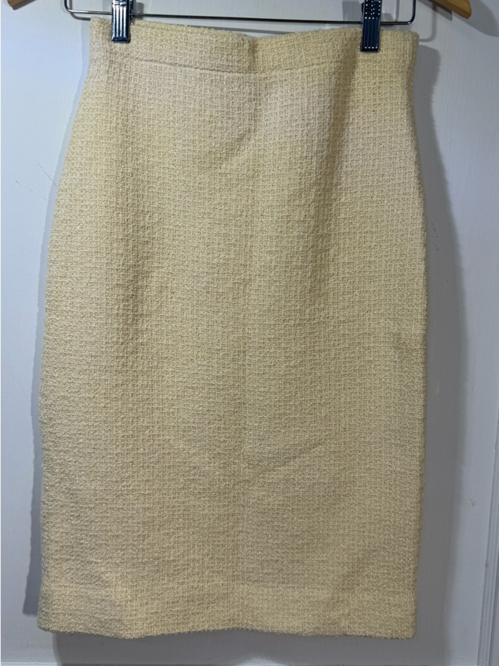 St John Classic Cream Tweed Pencil Skirt - Women's - Picture 2 of 5